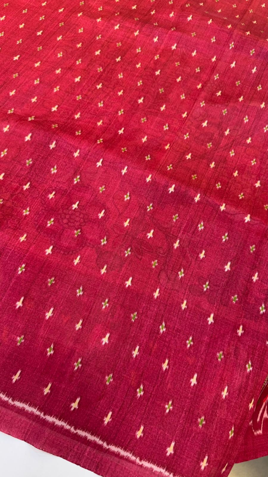 Korean Tussar Kalamkari Saree