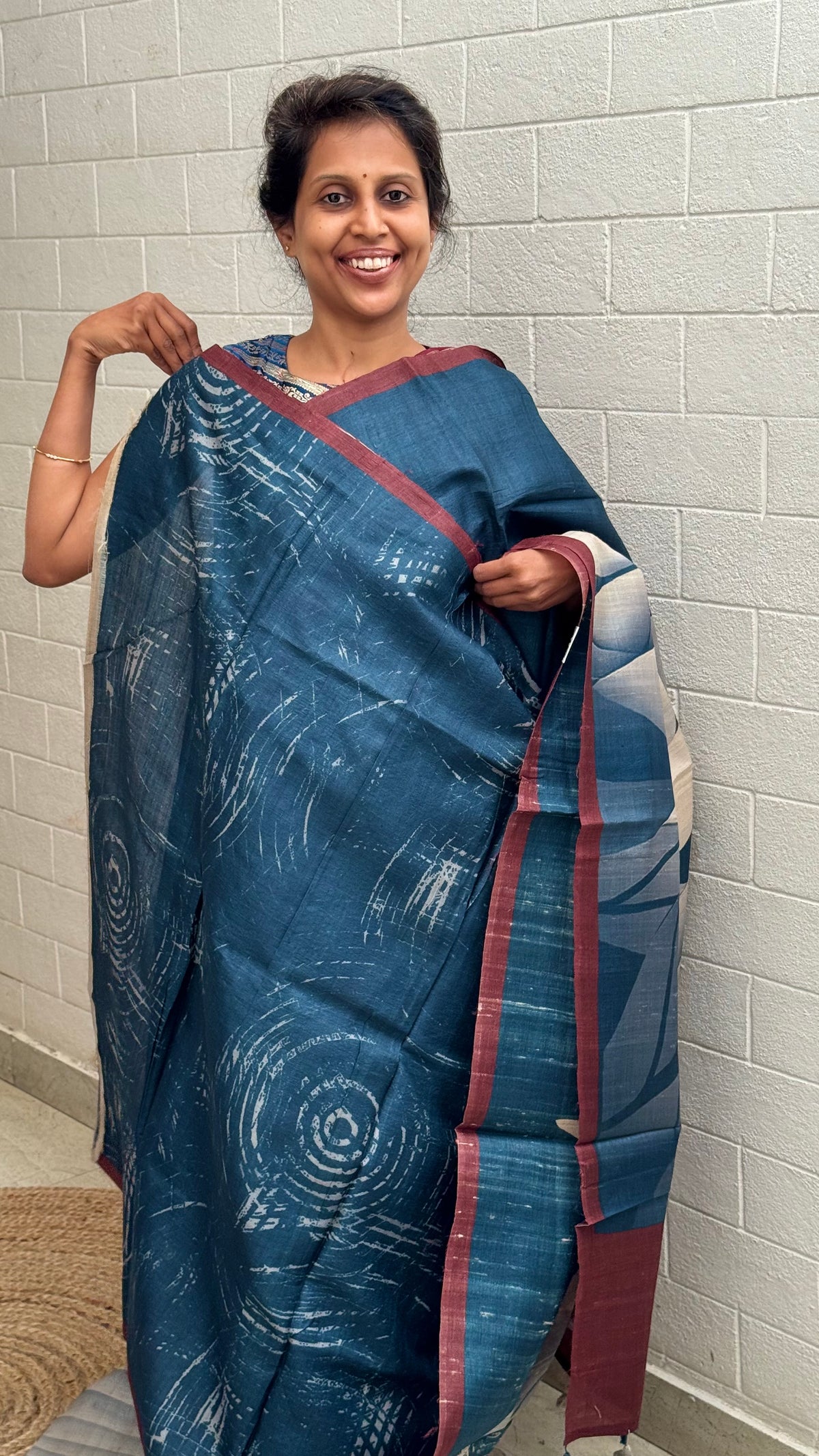 Pure Tussar Print Saree