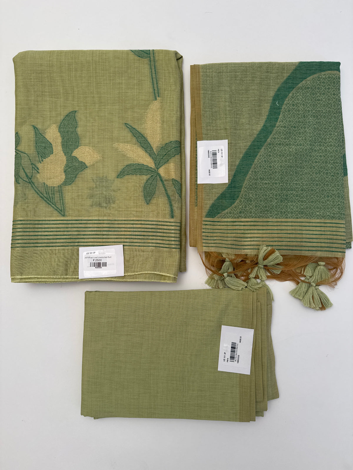 Jamdhani Leaf Unstitched Suit