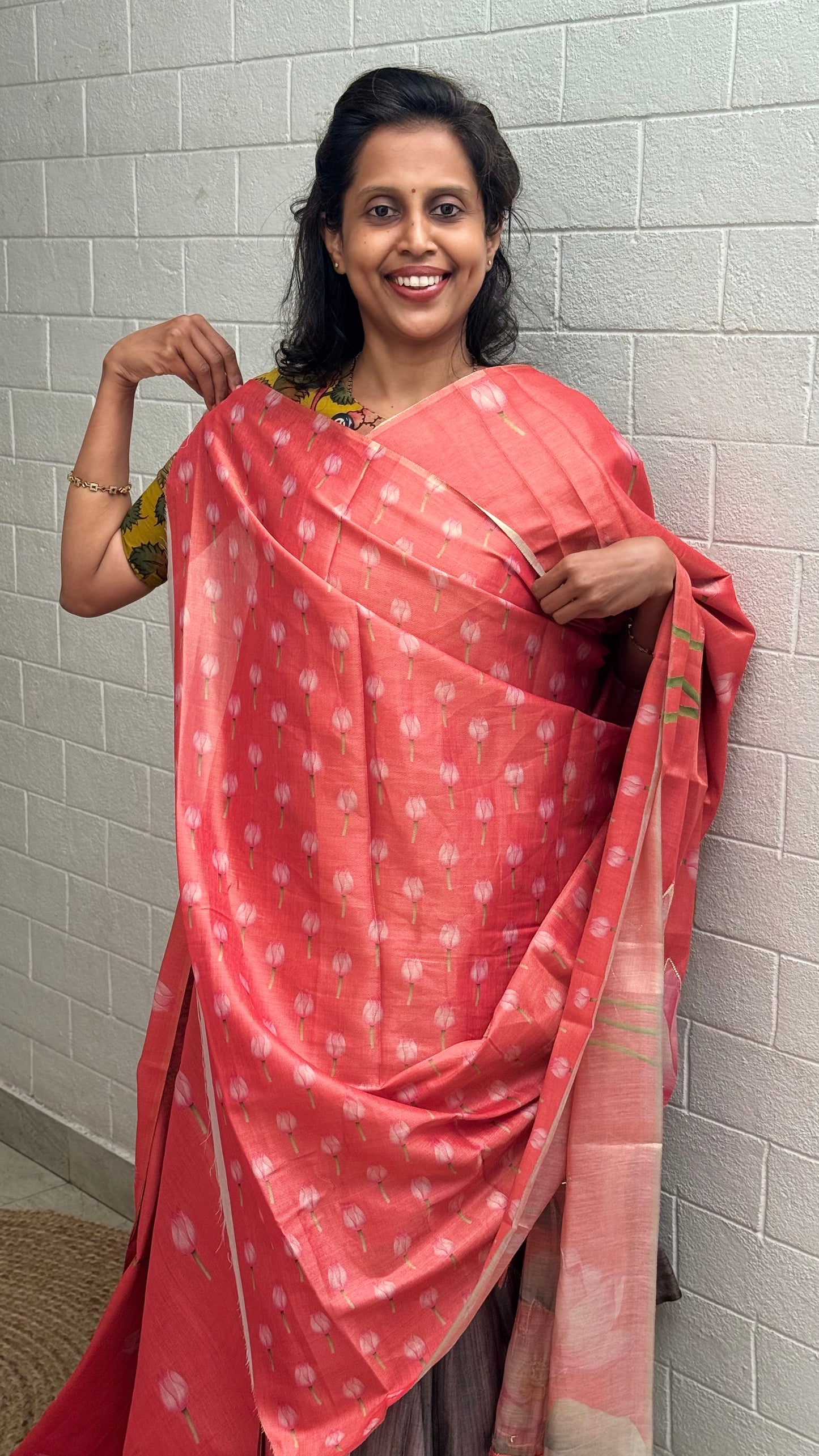 Linen Tissue Saree