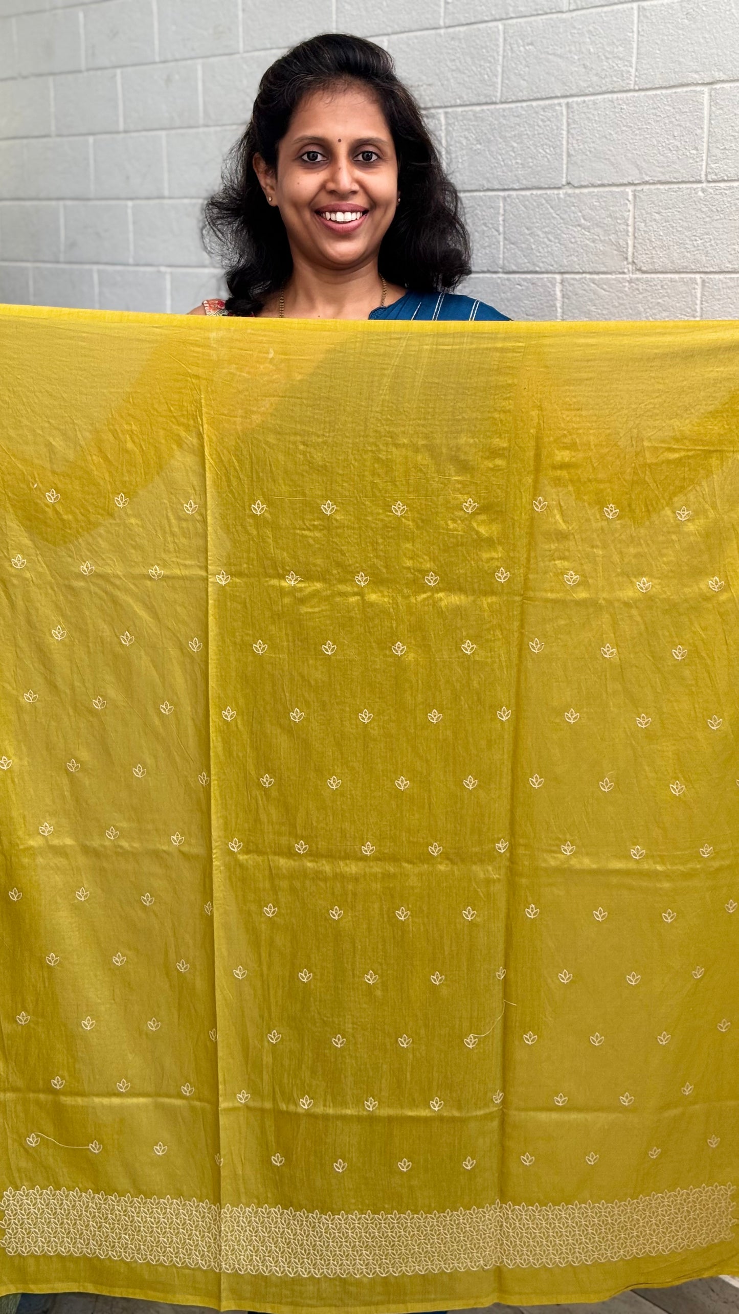 Tussar Chikankari