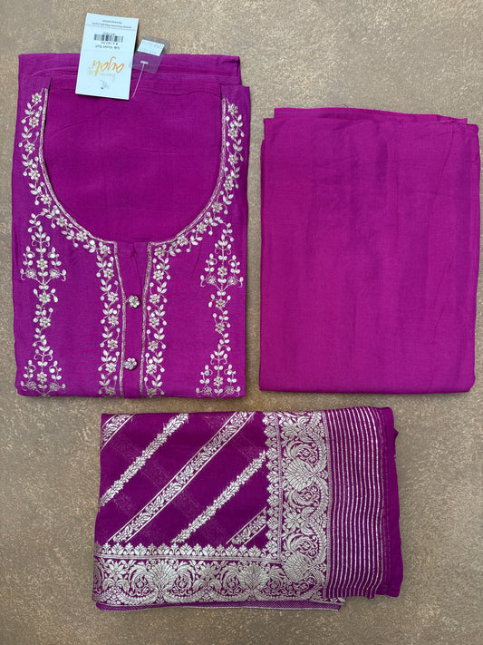 Silk Violet Suit