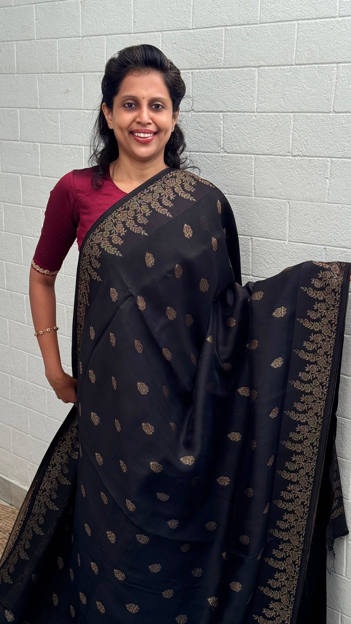 Moonga Tussar Antique Saree
