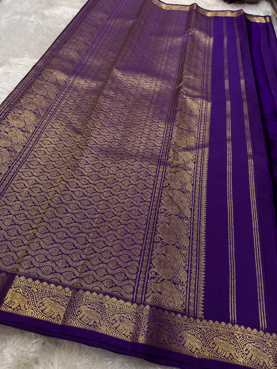 Purple Basic Kanjivaram