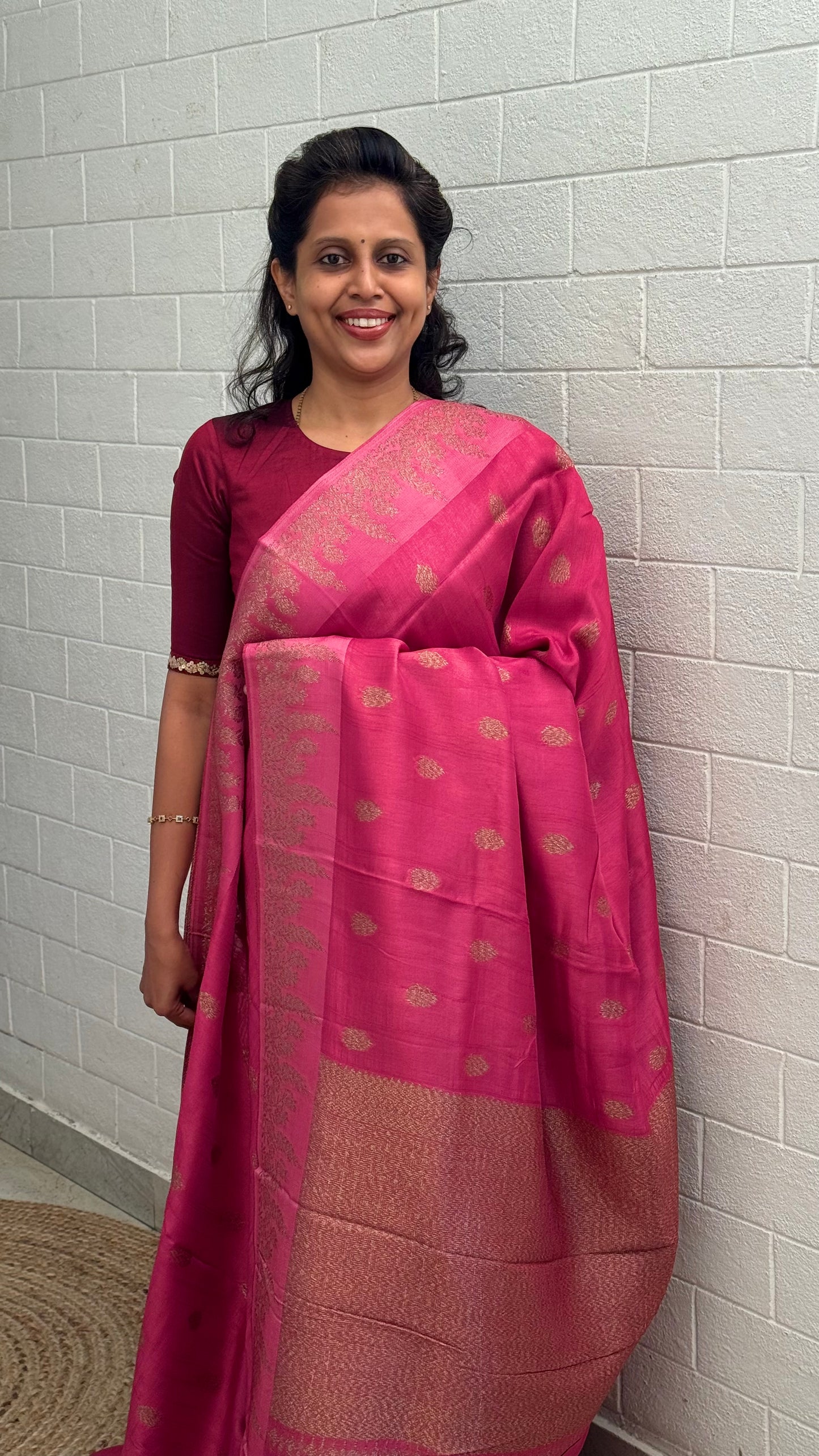 Moonga Tussar Antique Saree