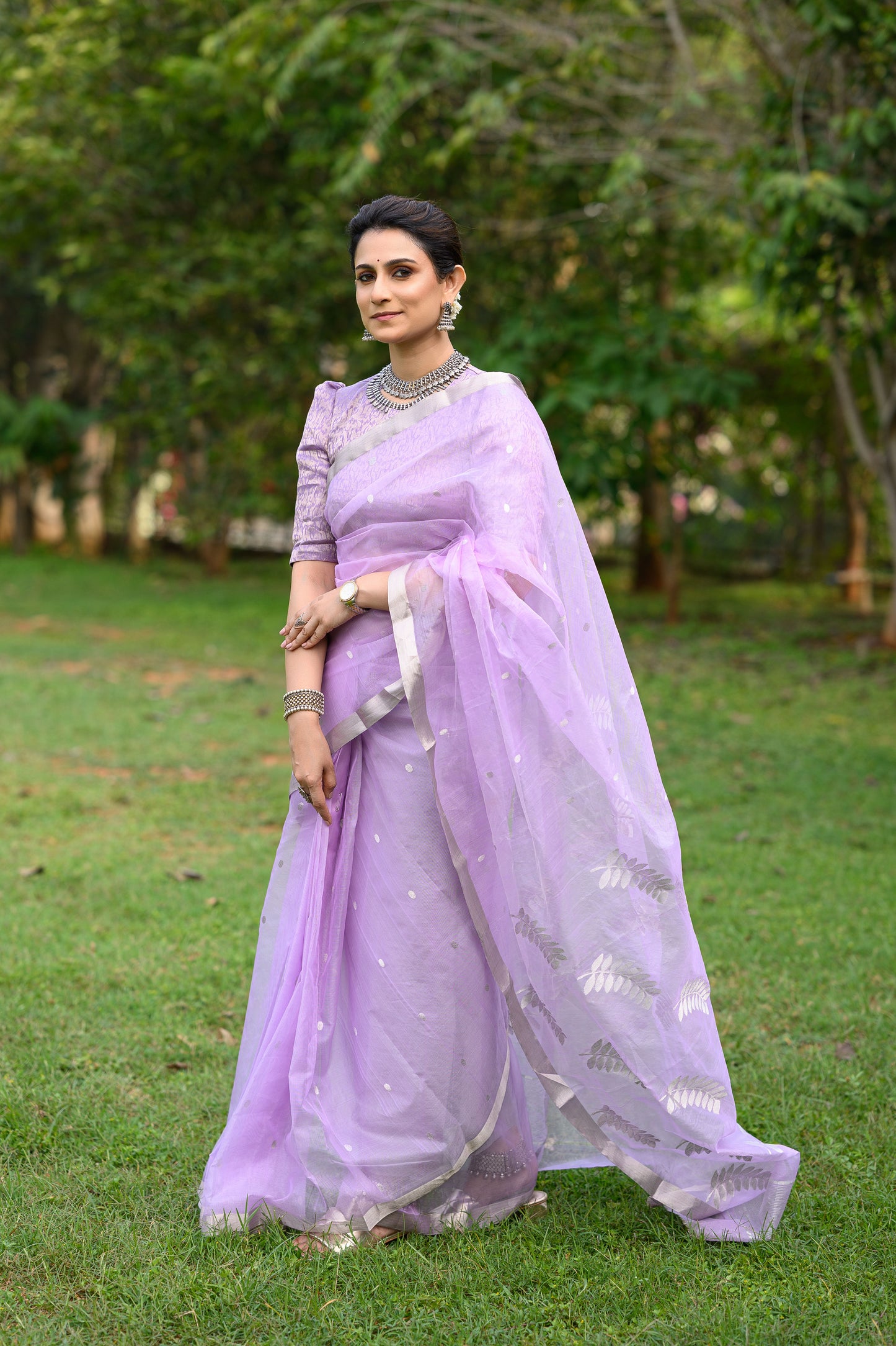 Lavender Silk Organza