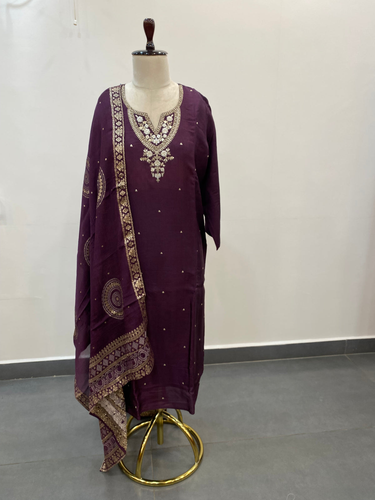 Plum Ready to Wear Suit