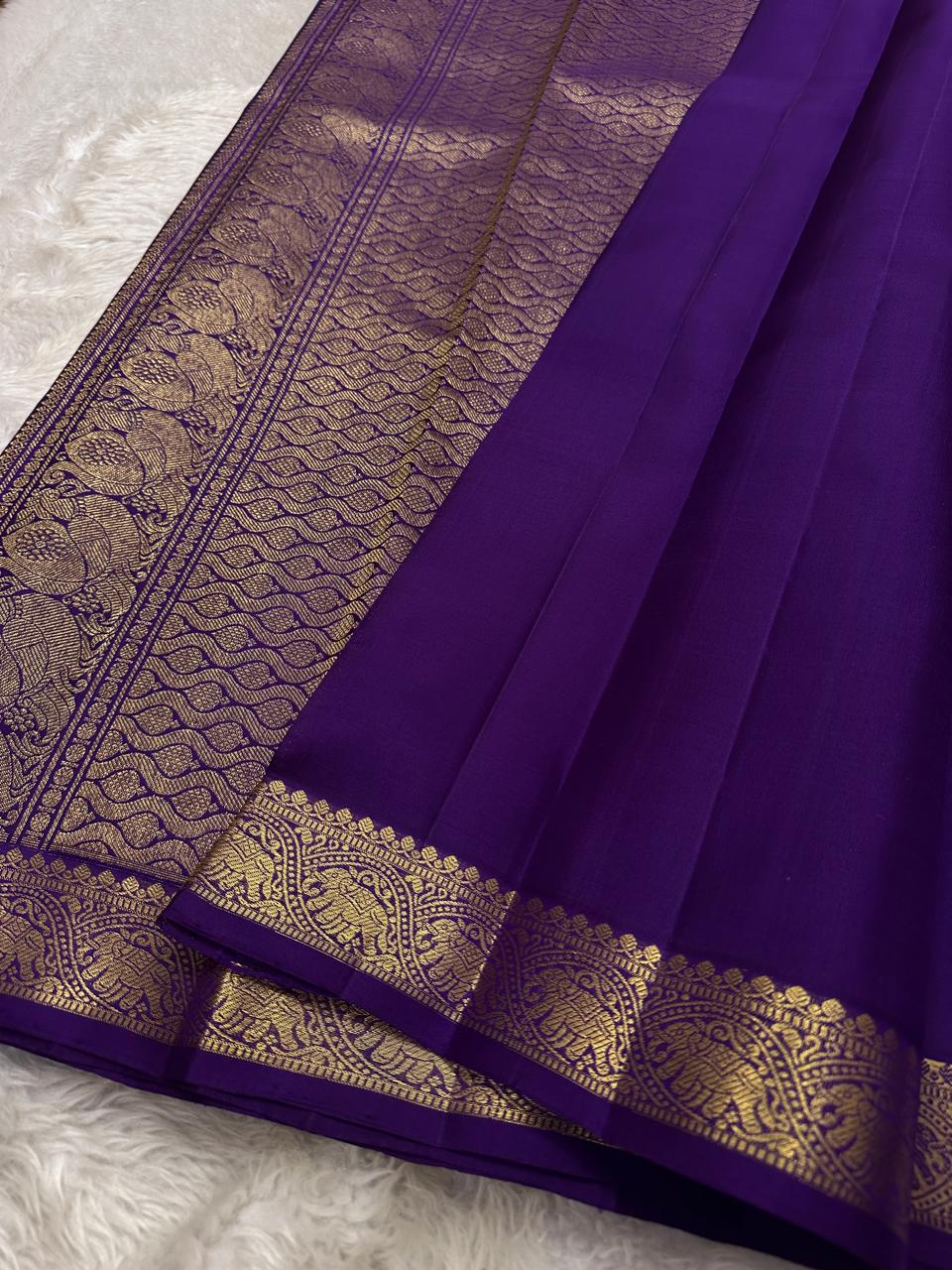 Purple Basic Kanjivaram
