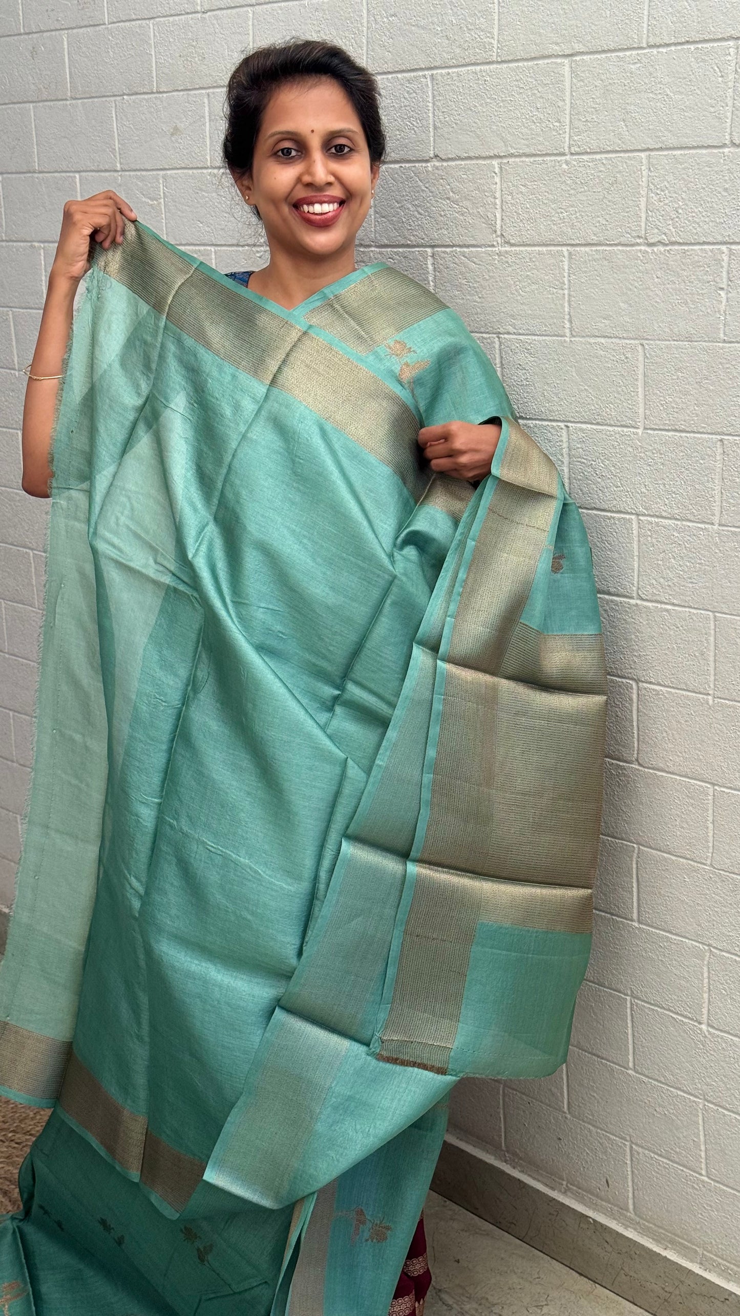 Pure Staple Tussar Saree