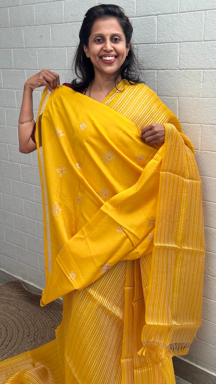 Pure Kora Banaras Saree