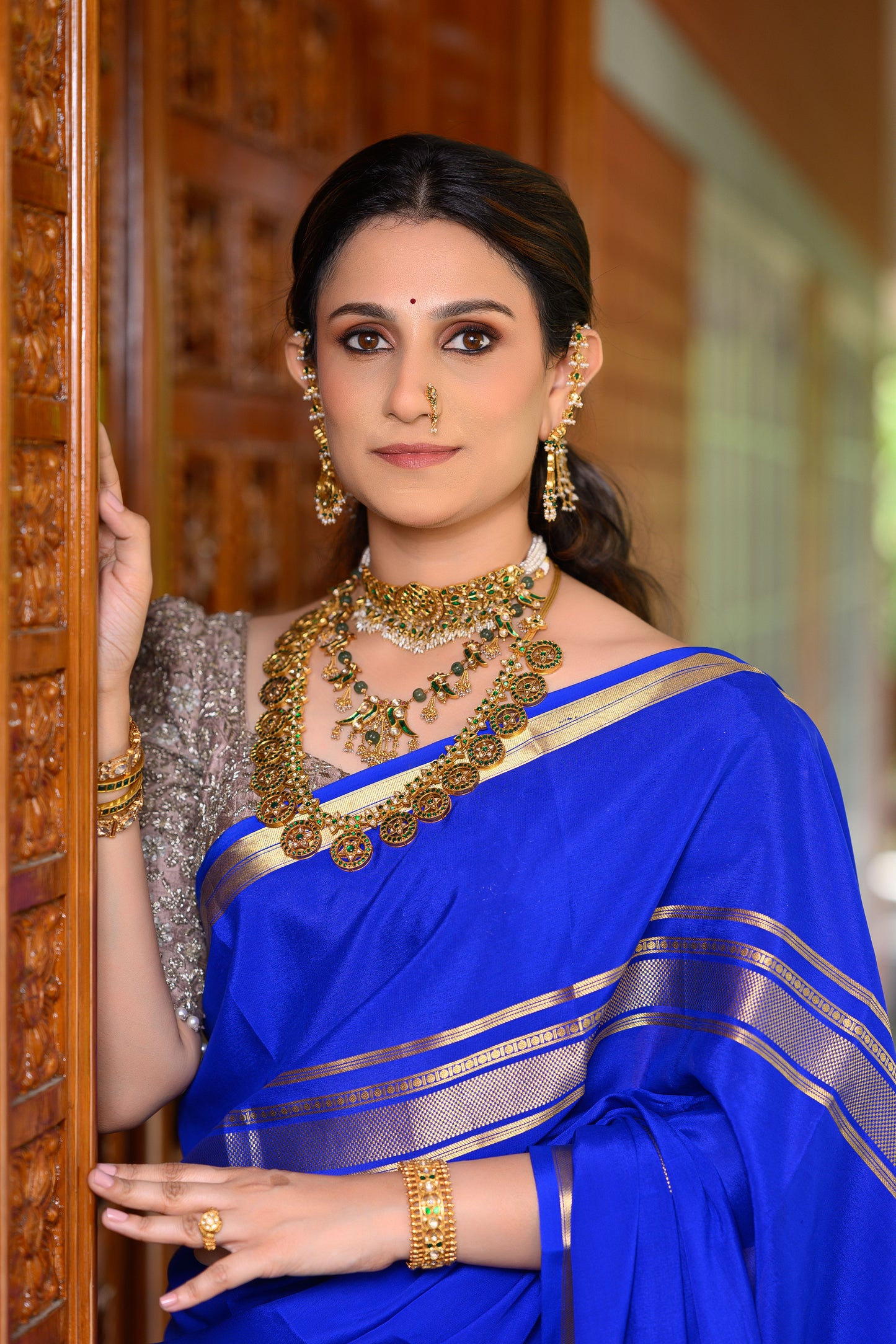 Royal Blue Mysore Crepe
