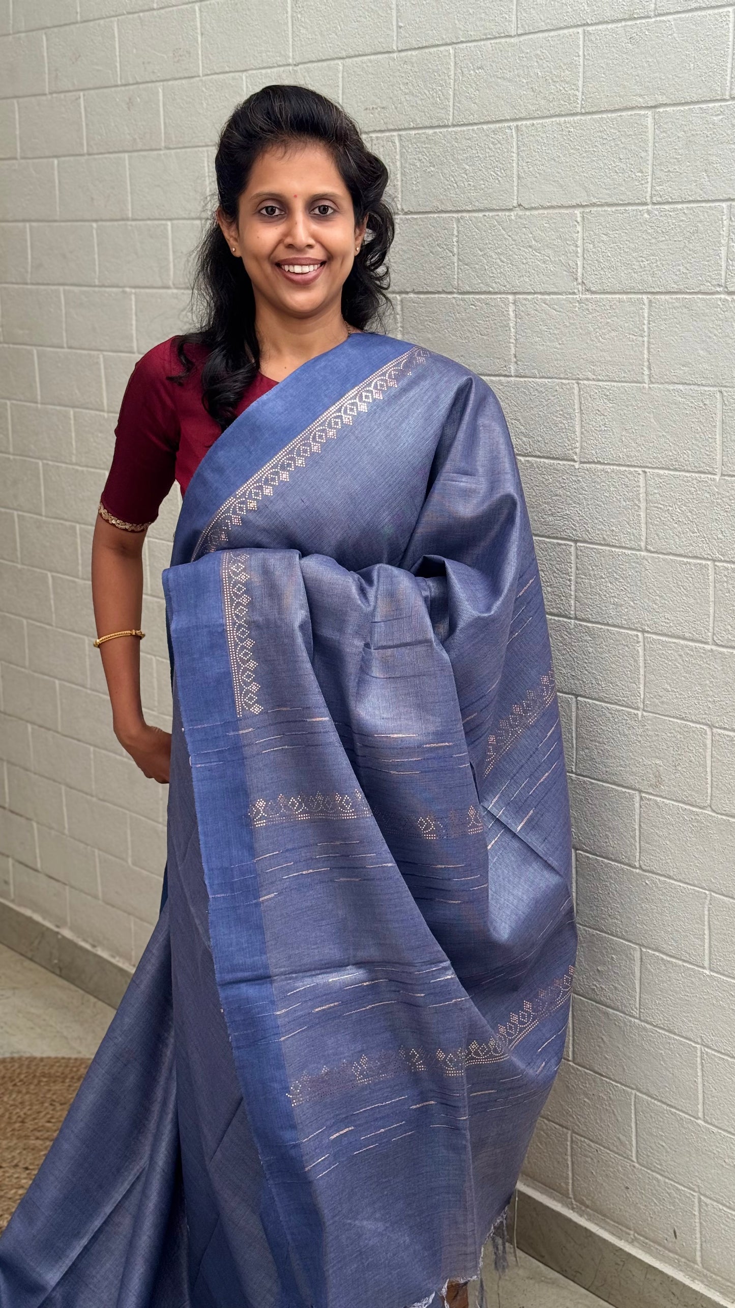 Tussar Silver Print