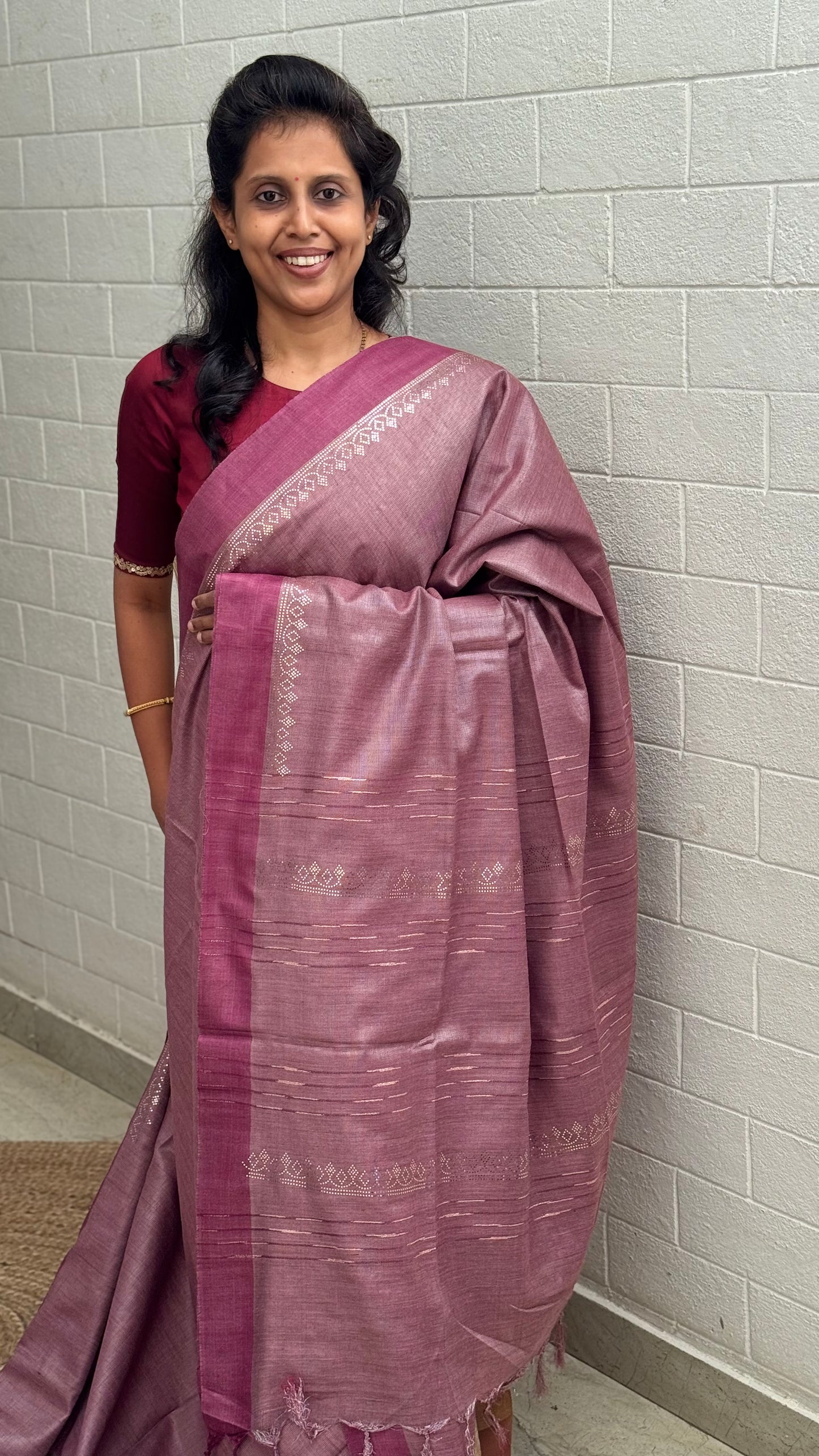 Tussar Silver Print