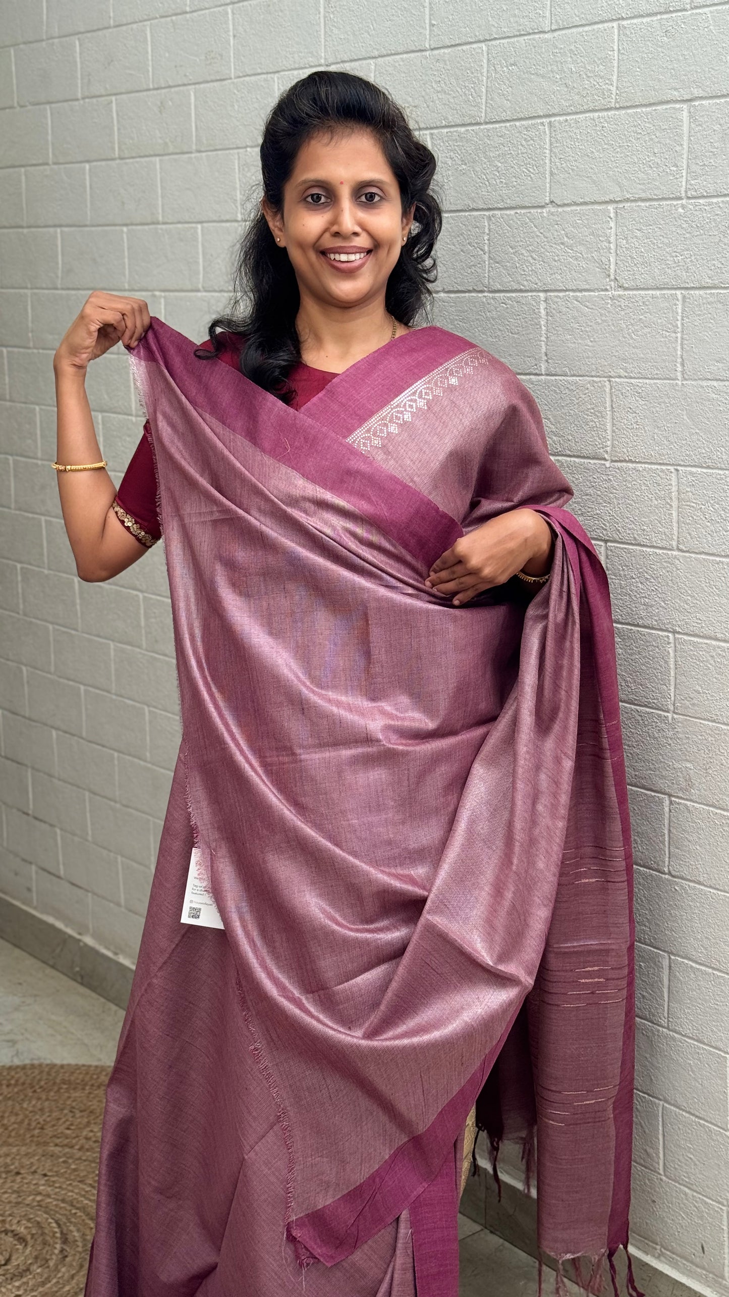 Tussar Silver Print