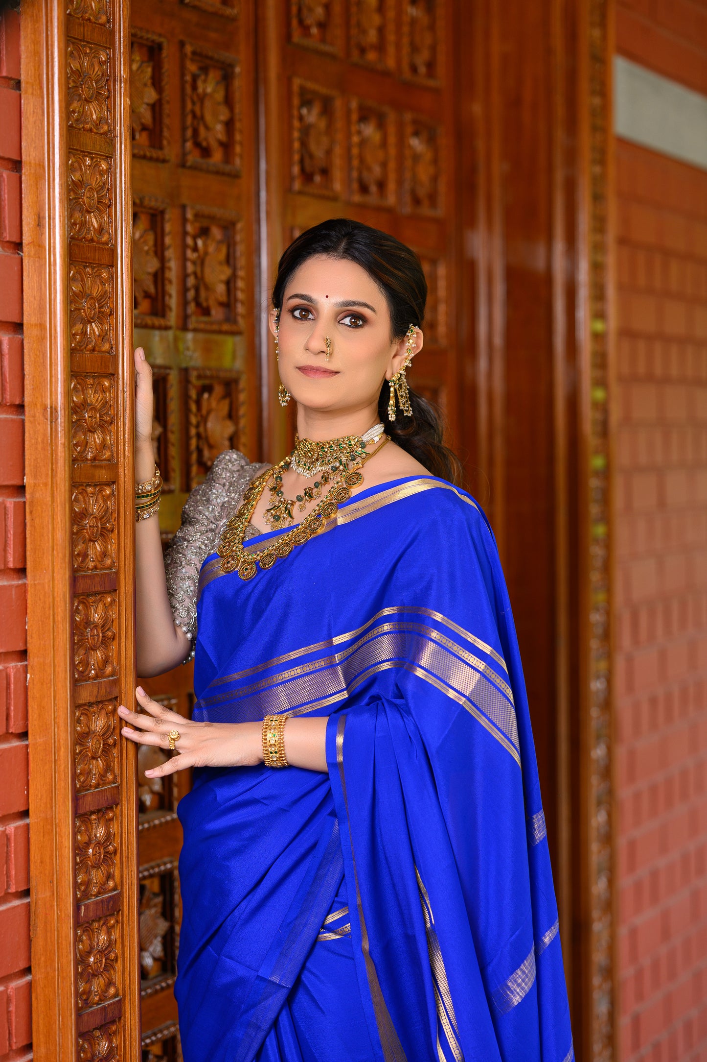 Royal Blue Mysore Crepe
