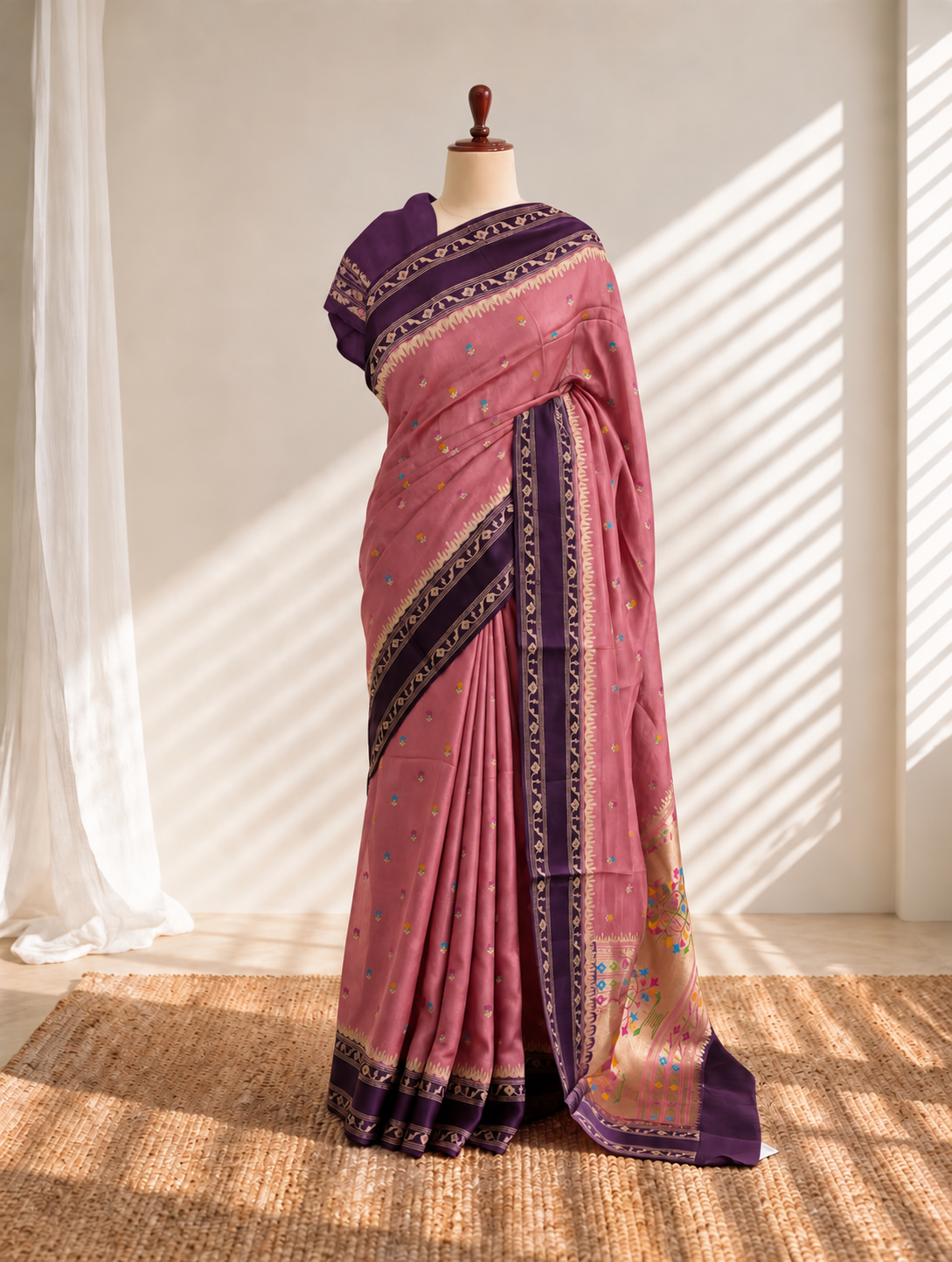 Kosa Silk Paithani Saree