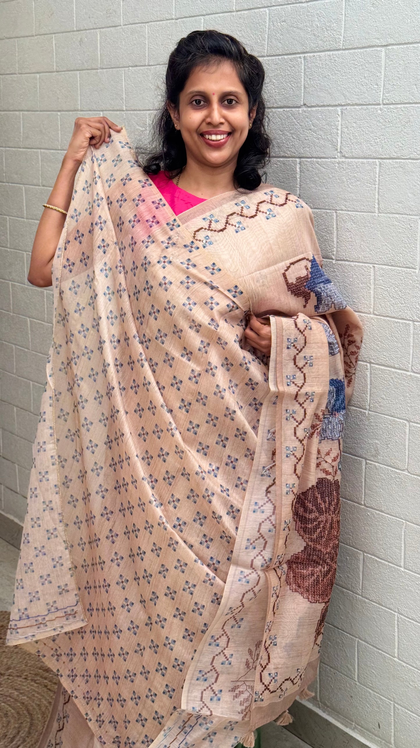 Chanderi Knot Work