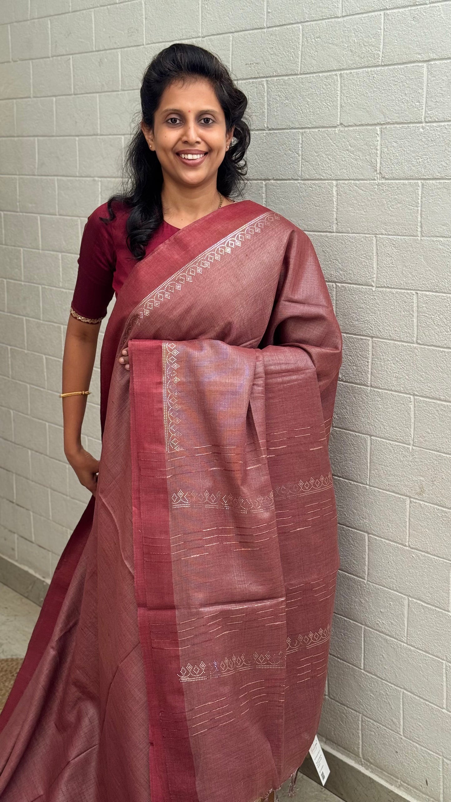 Tussar Silver Print