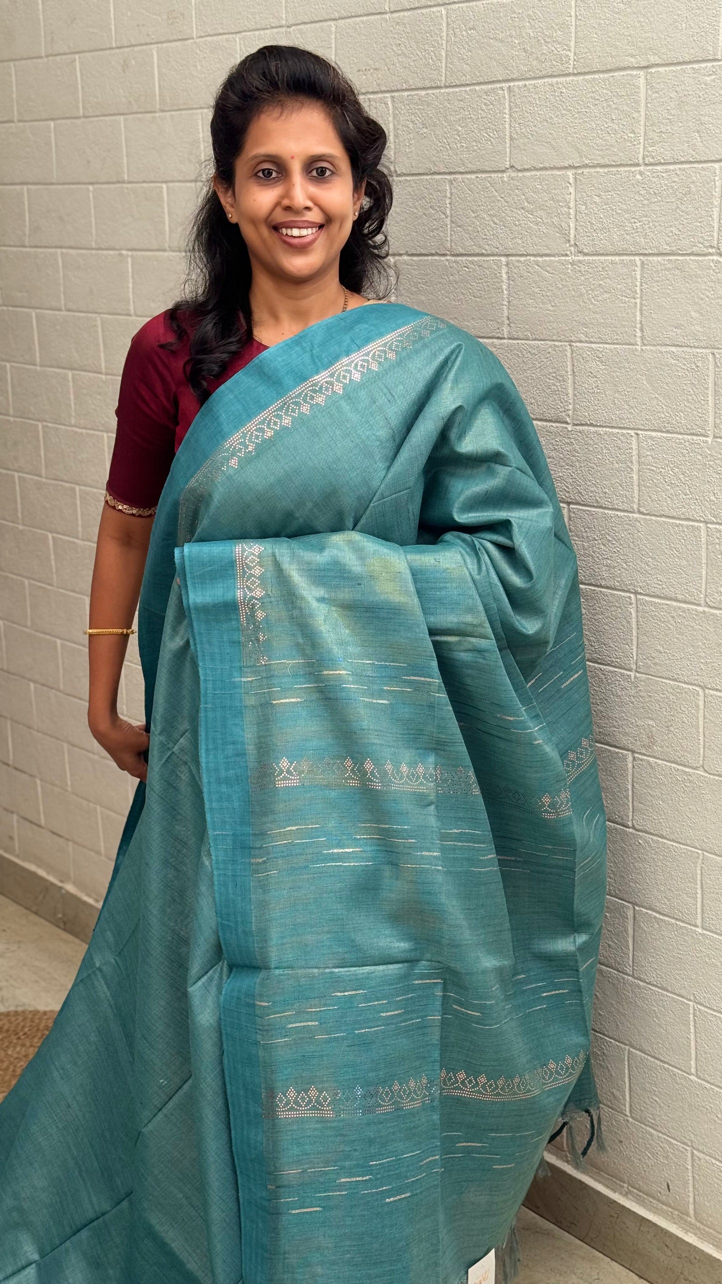 Tussar Silver Print
