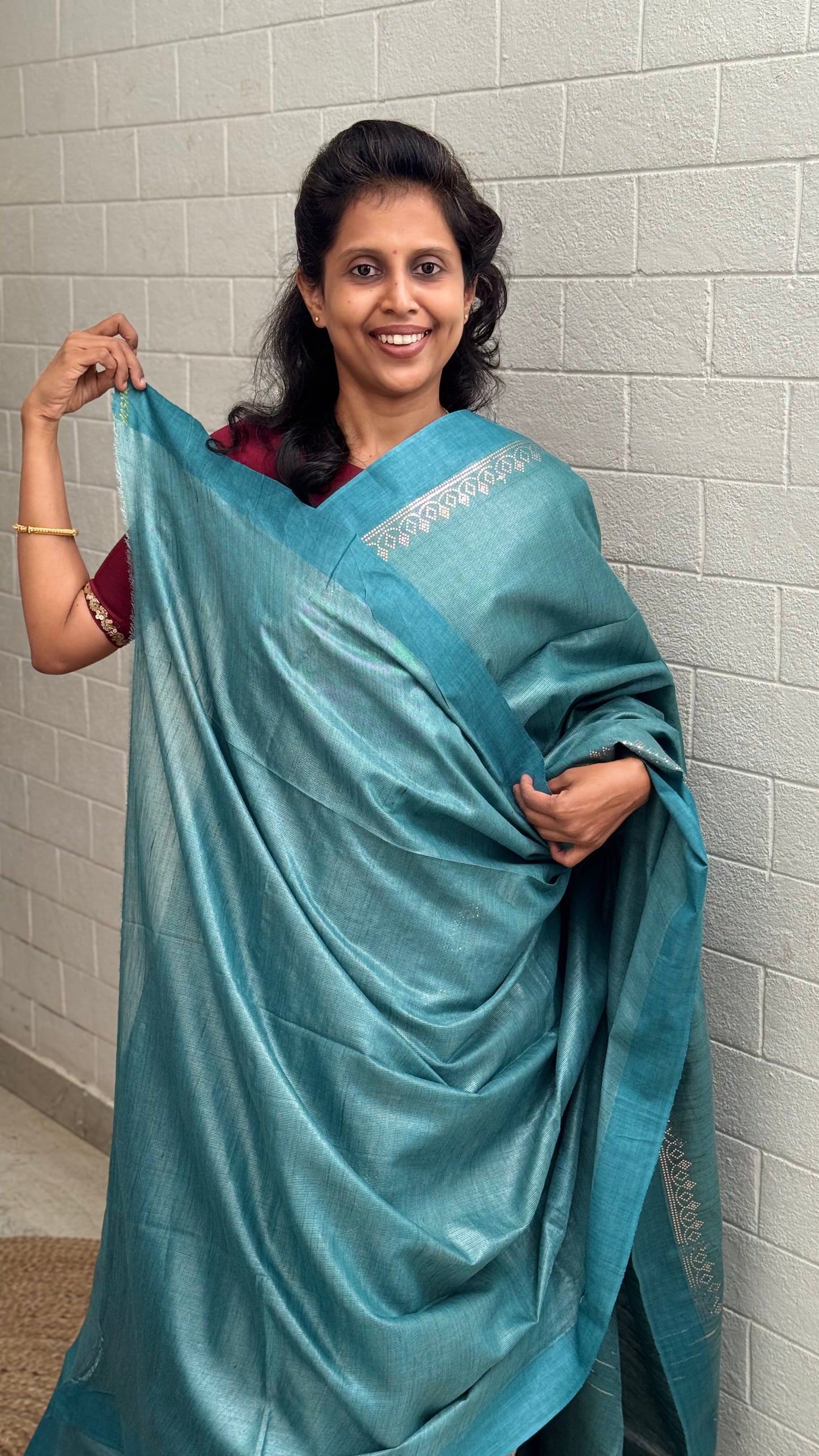 Tussar Silver Print