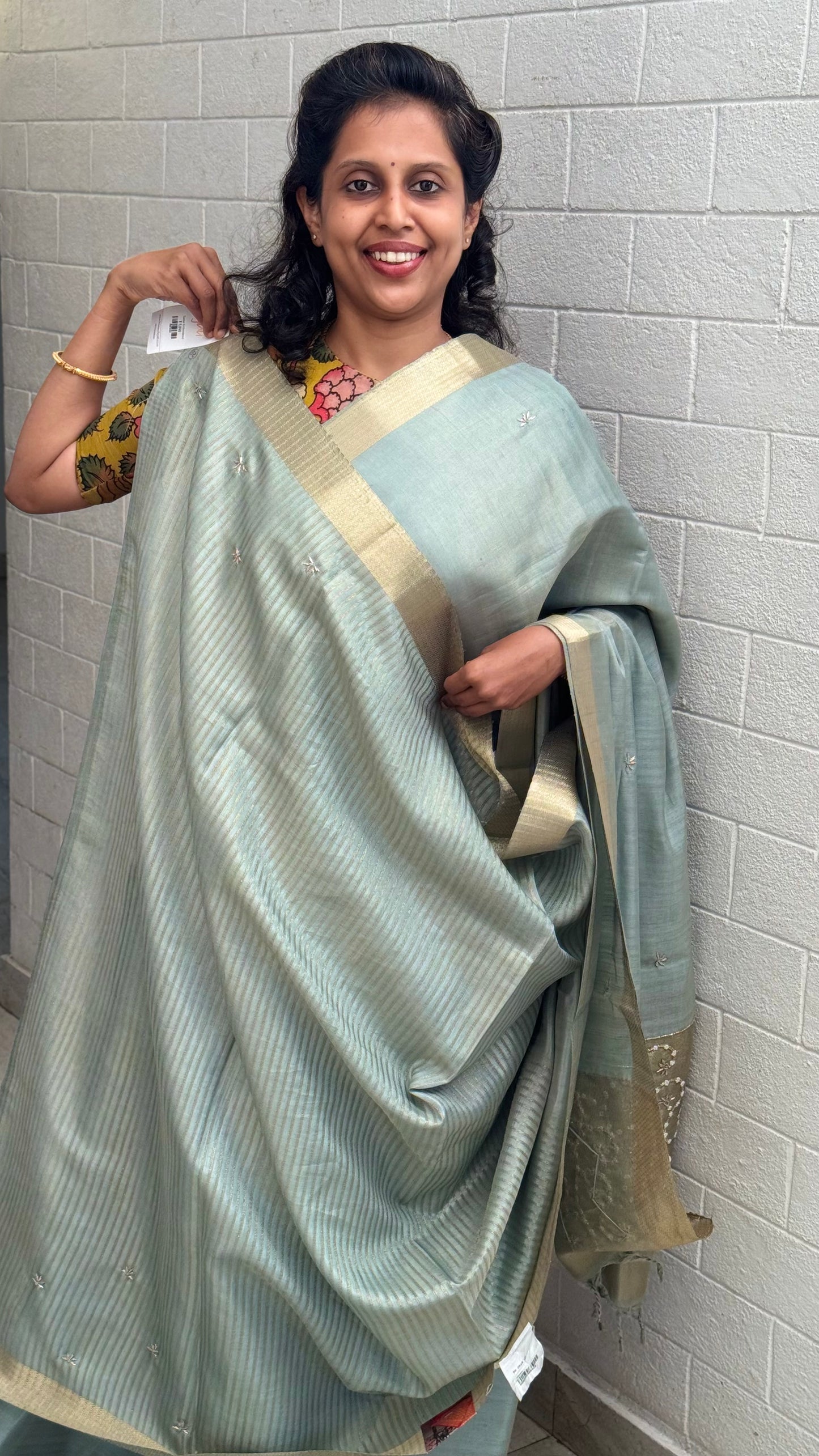 Tussar Silk Embroidered