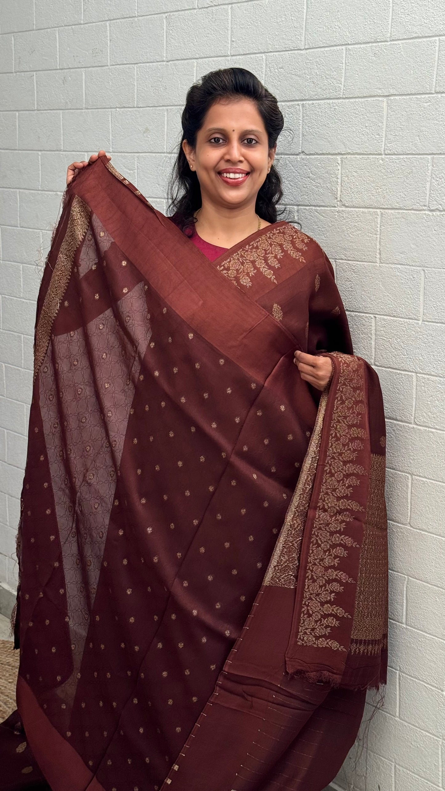 Moonga Tussar Antique Saree