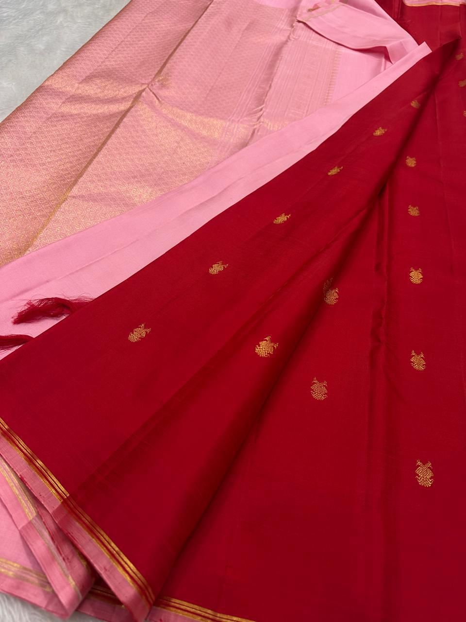 Red Pink Kanjivaram