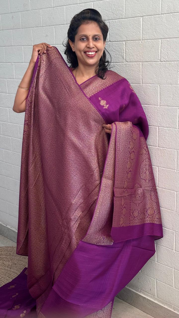 Moonga Tussar Saree