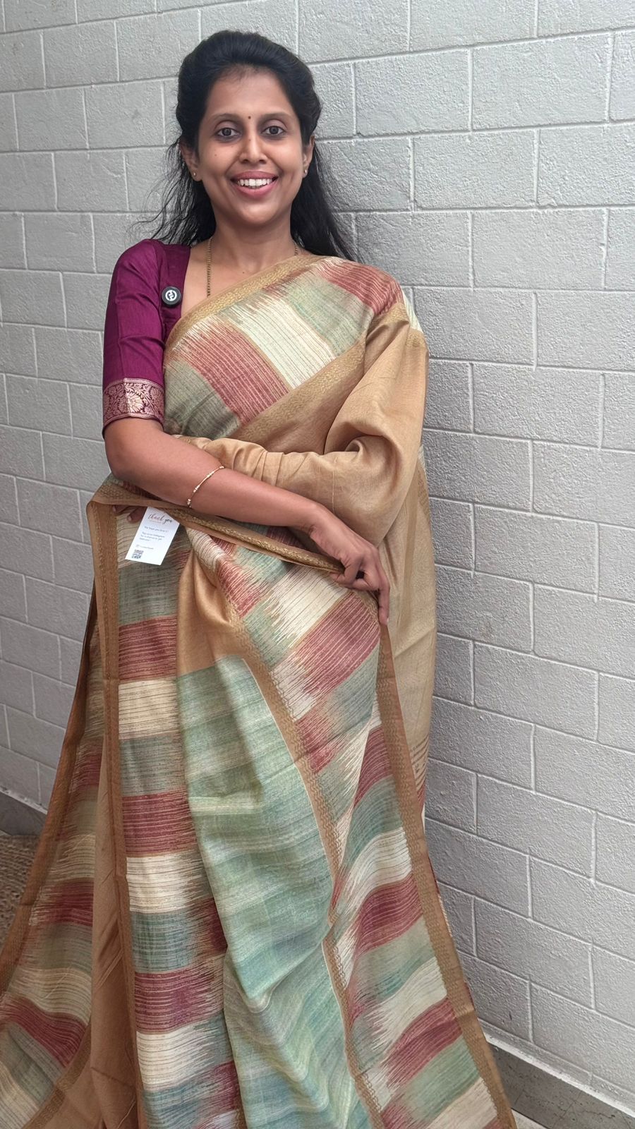 Georgette Printed Border Saree