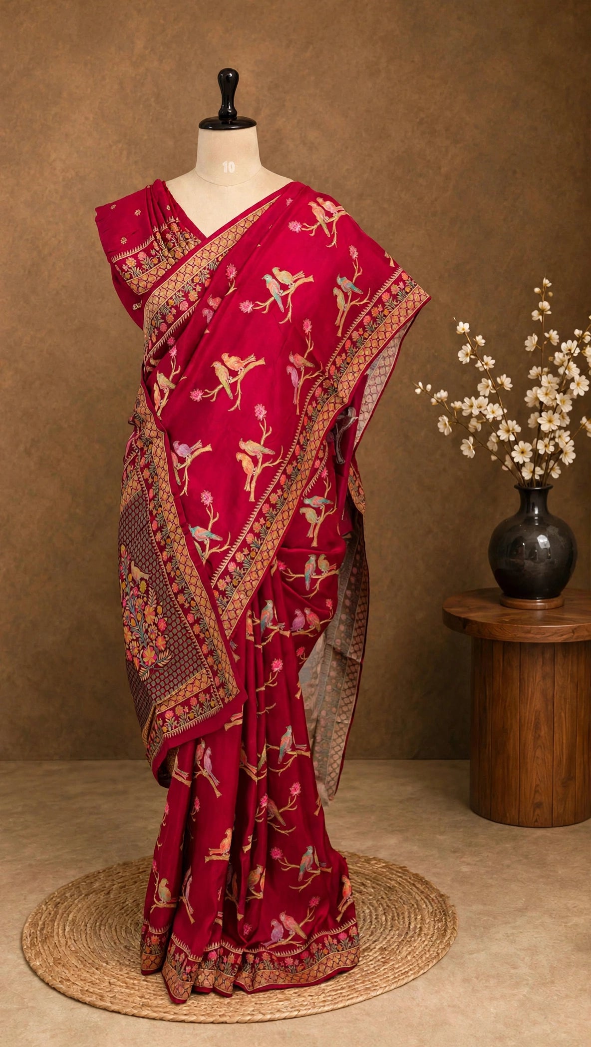 Kanni Silk Twin Bird Saree