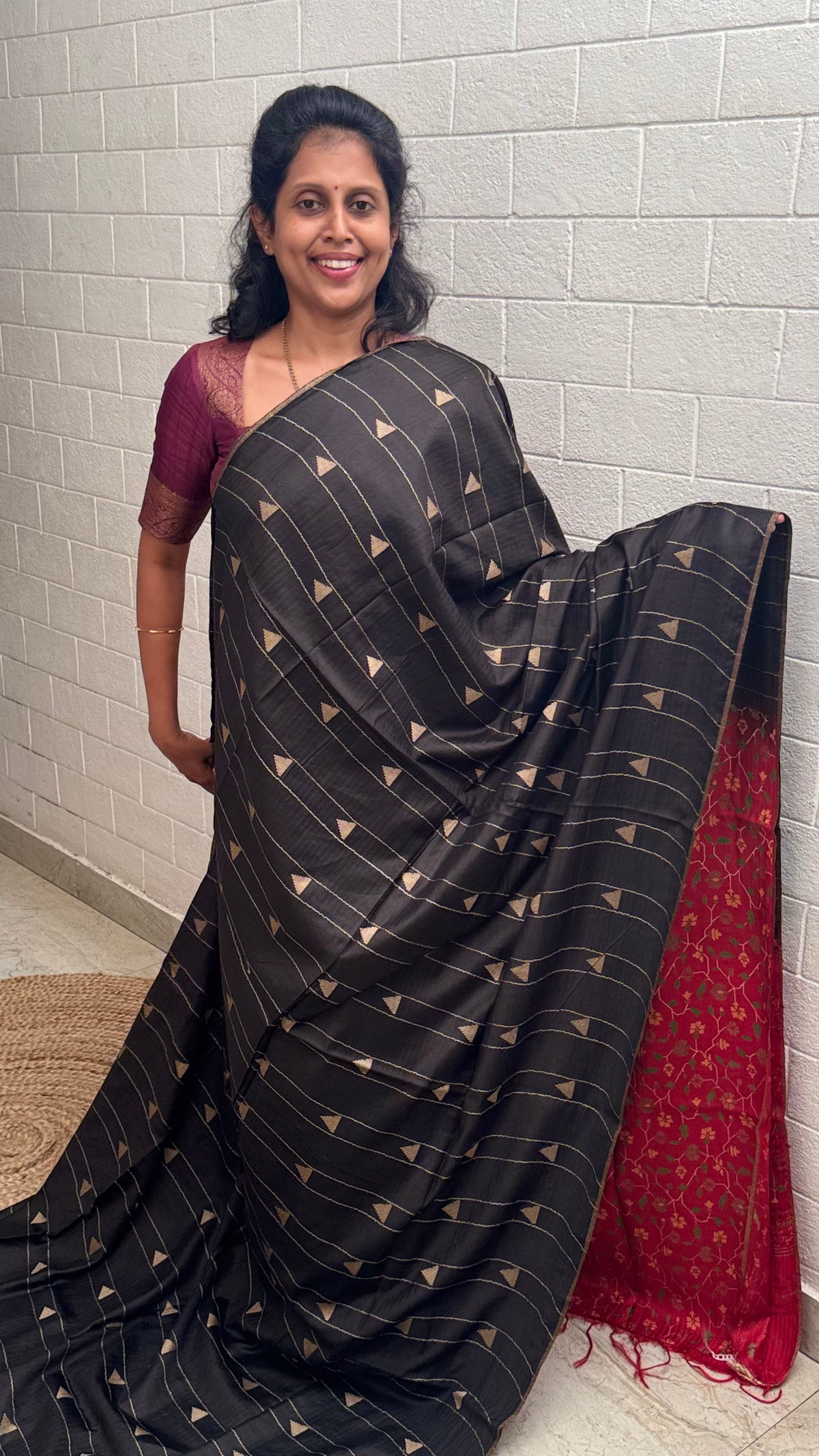 Chanderi Print Saree