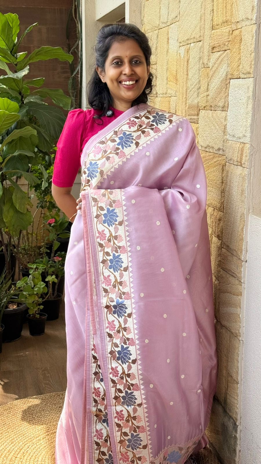 Tissue Floral Embroidered
