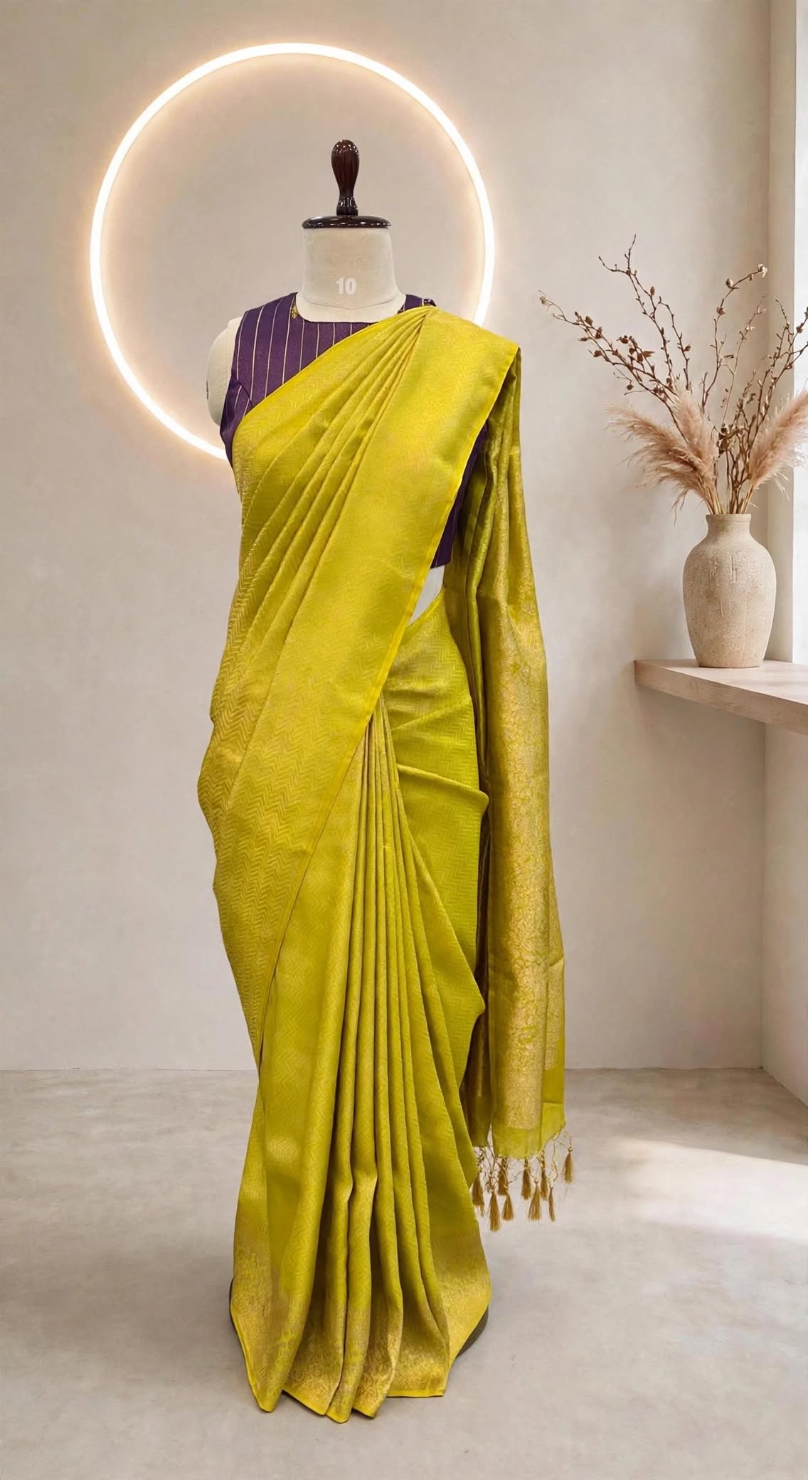 Tissue Geometric Saree