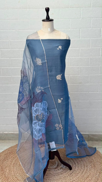 Mul Silk Unstitched Suit