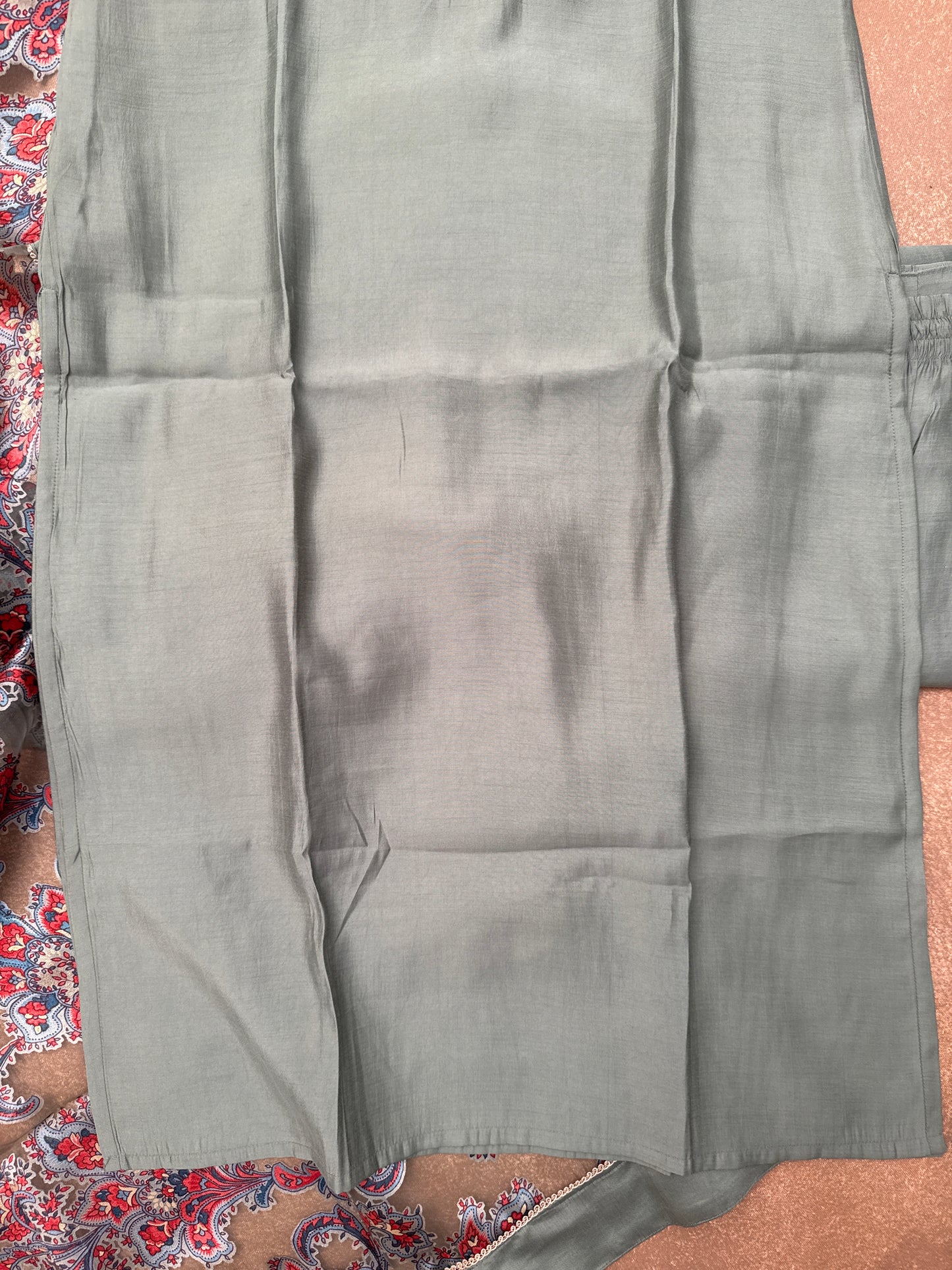 Green Muslin Suit