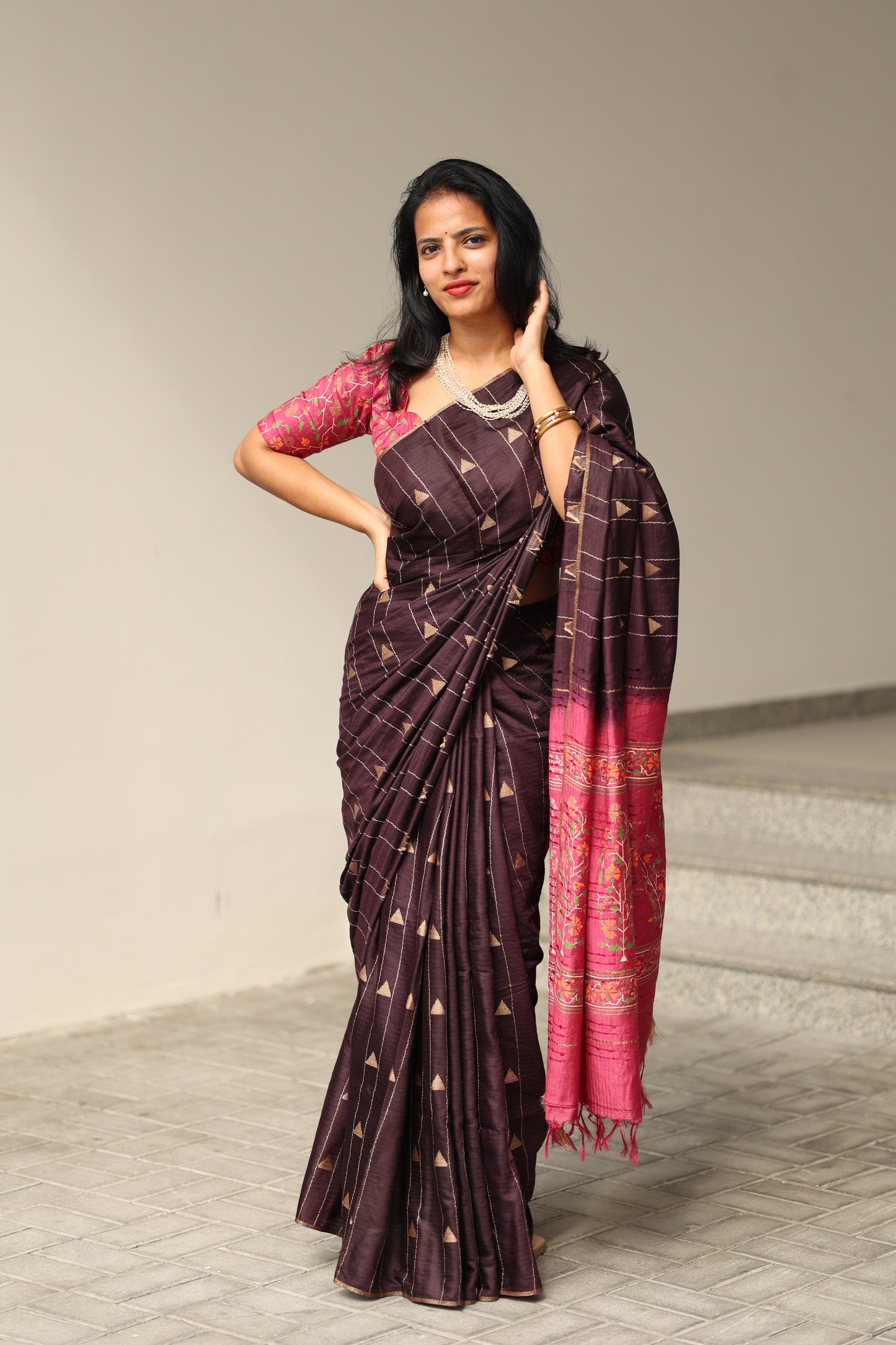 Srinithi Chanderi Print