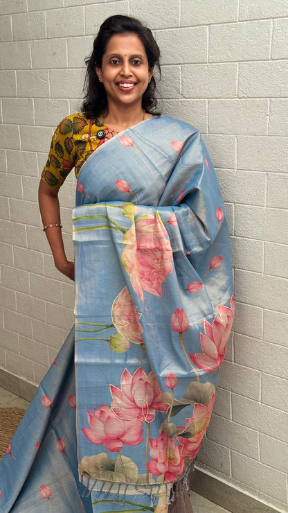Linen Tissue Saree