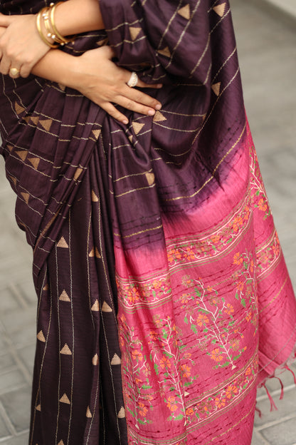 Srinithi Chanderi Print