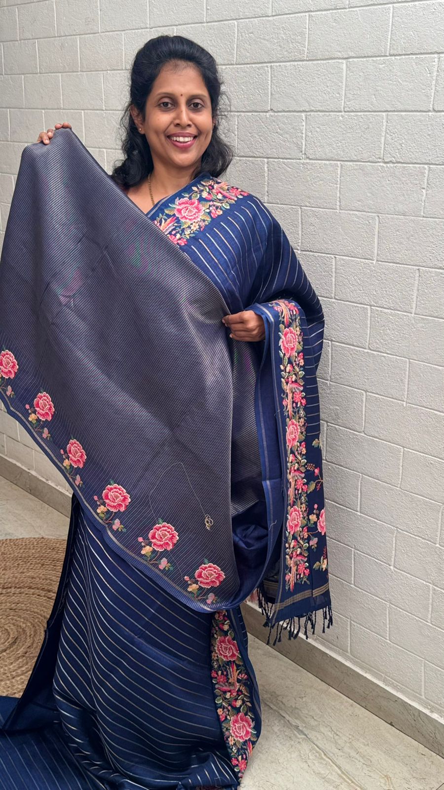 Blended Tussar Line Cross Stitch