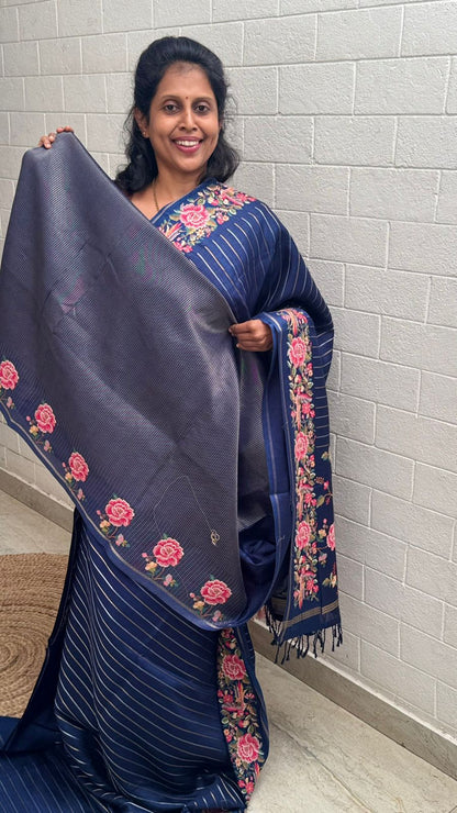 Blended Tussar Line Cross Stitch
