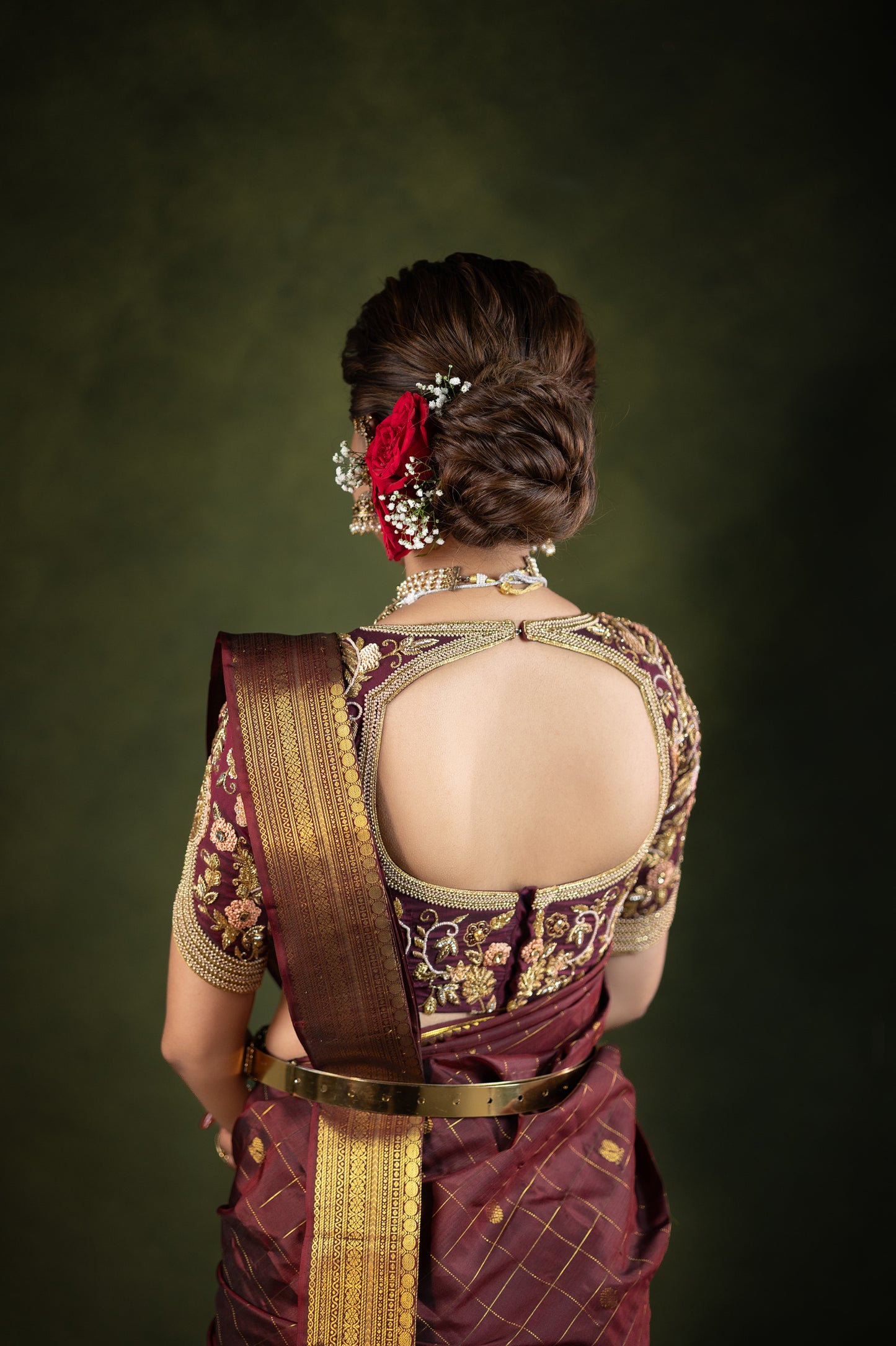 Reddish Brown Pure Kanjivaram