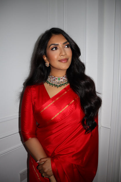 Vithya Red Mysore Silk