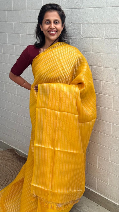 Pure Kora Banaras Saree