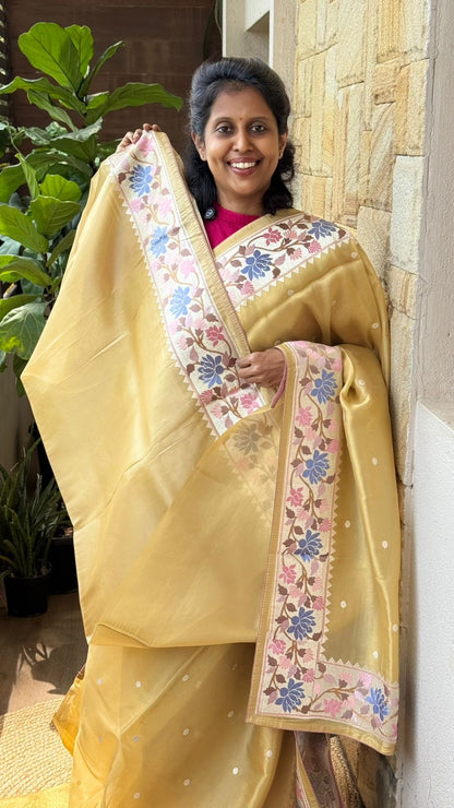 Tissue Floral Embroidered