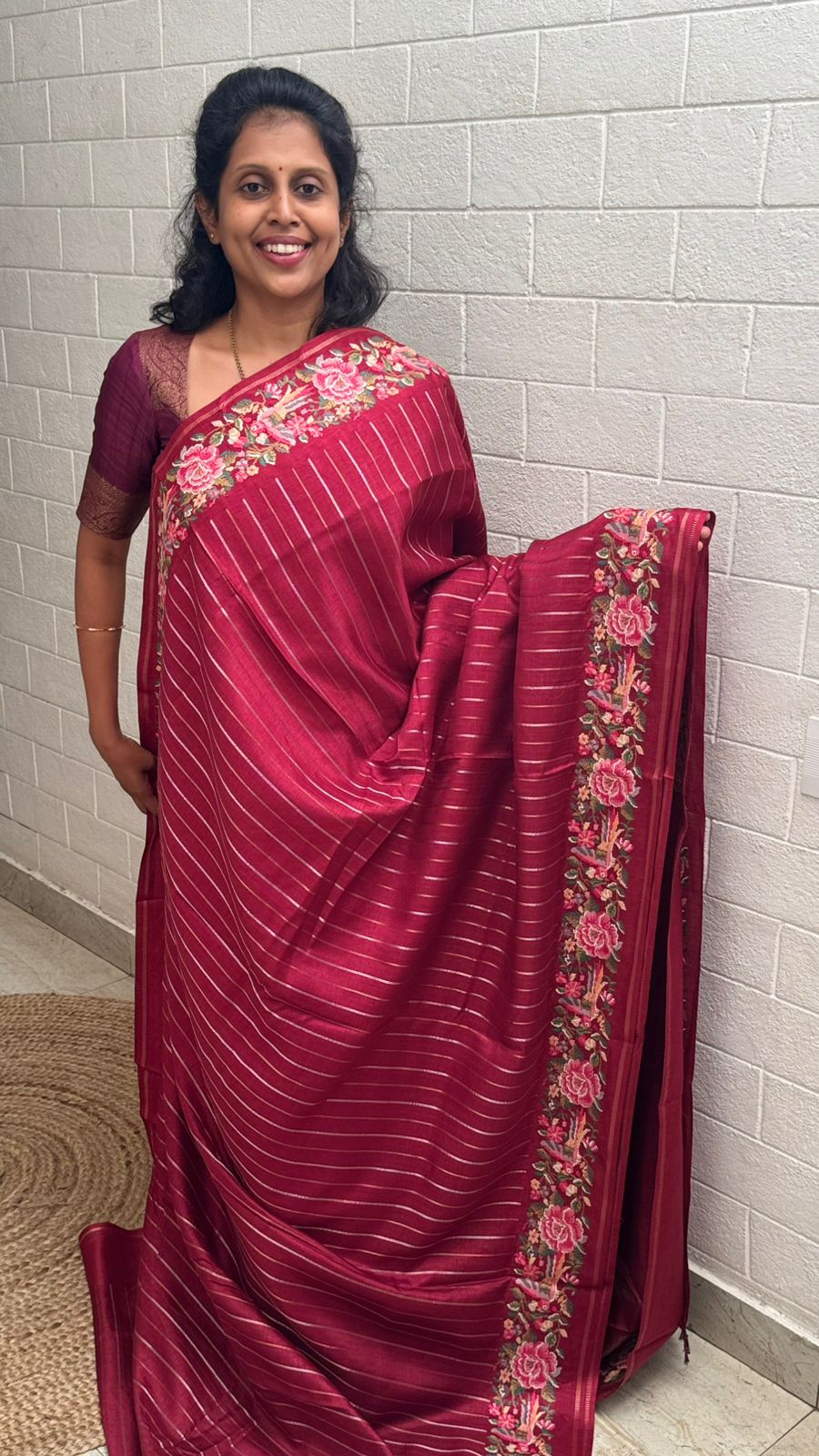 Blended Tussar Line Cross Stitch
