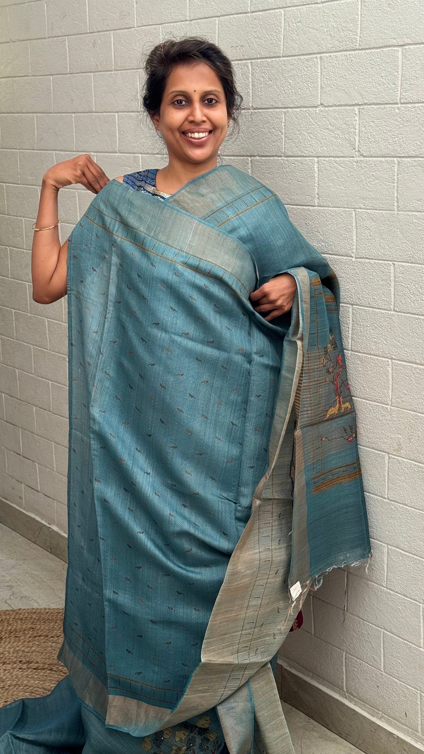Pure Tussar Paithani Border Saree