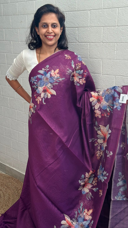 Chanderi French Knot Saree
