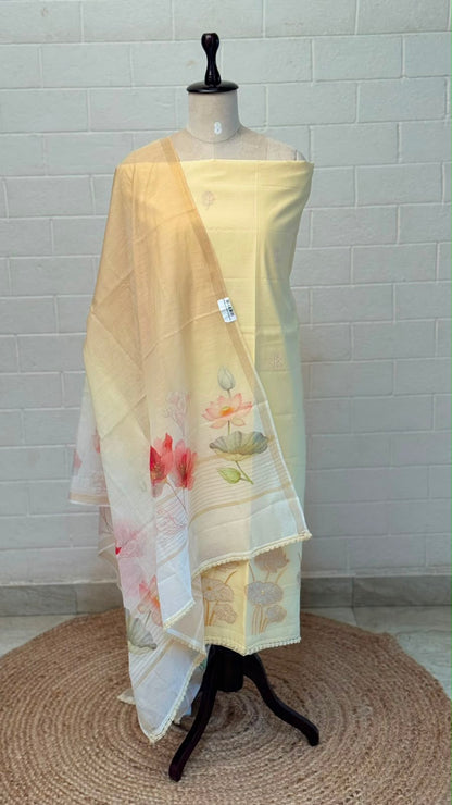 Mul Silk Unstitched Suit
