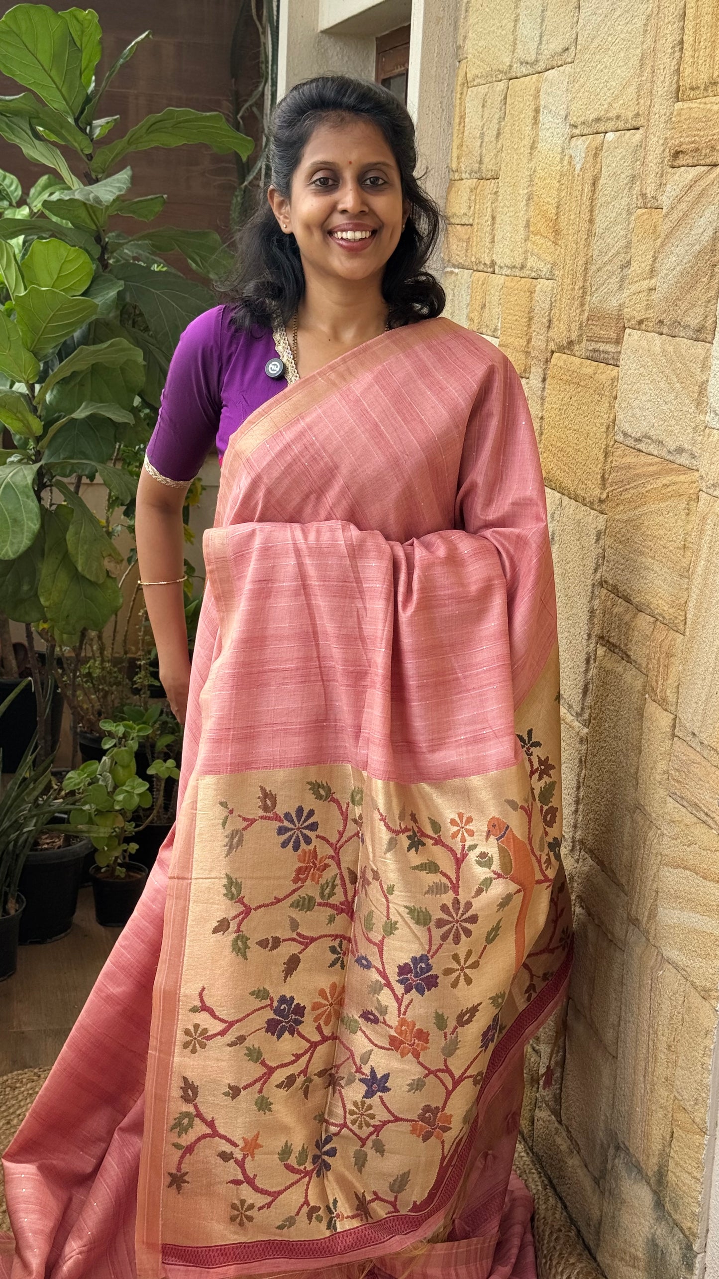 Jamdani Paithani Saree