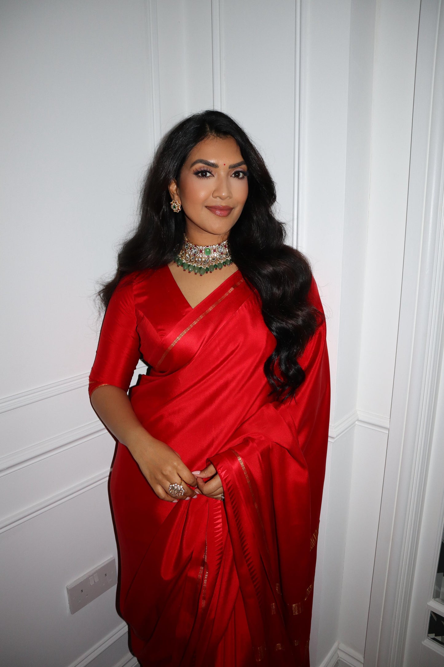 Vithya Red Mysore Silk